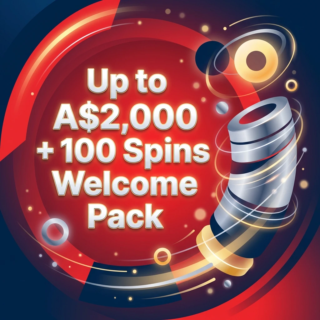 Up to A$2,000 + 100 Spins Welcome Pack